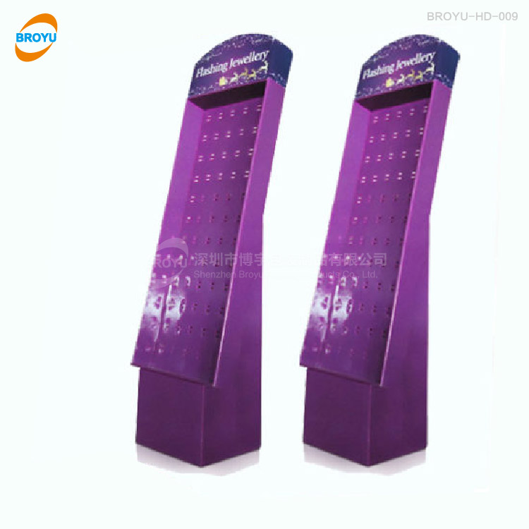 Supermarket promotion hook paper display